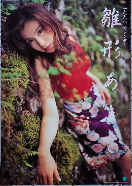 雛形あきこ1998年カレンダー。 B2サイズ ７枚綴り。未使用美品。ハゴロモ TRY-X