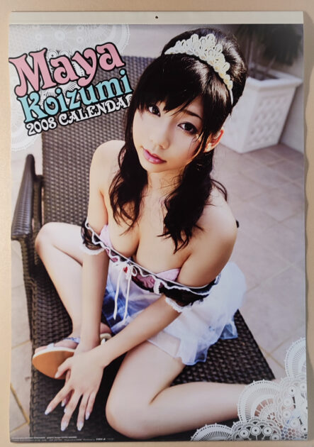 小泉麻耶 2008年 カレンダー B2サイズ 7枚綴り。未使用美品。ハゴロモ TRY-X