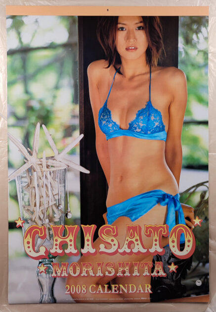 森下千里 2008年 カレンダー B2サイズ 8枚綴り。未使用品。ハゴロモ TRY-X