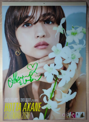 直筆サイン入り。堀田茜 2020年 カレンダー B2サイズ ８枚綴り。未使用美品。ハゴロモ TRY-X　送料無料即決！